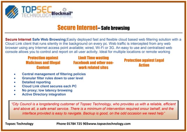 Secure internet a6
