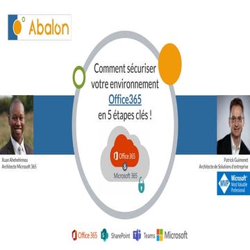 2020-03-05 Secure IT day 2020  Abalon - comment protéger votre environnement ...
