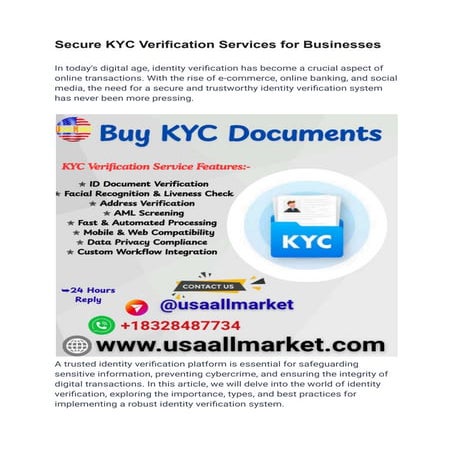 Secure KYC Verification Services for Businesses.pdf