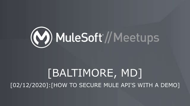How to Secure Mule API's With a Demo
