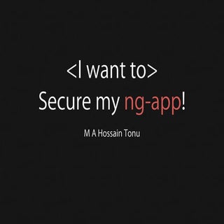 Secure my ng-app