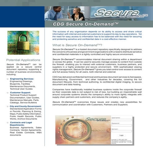 Secure on demand from cdg