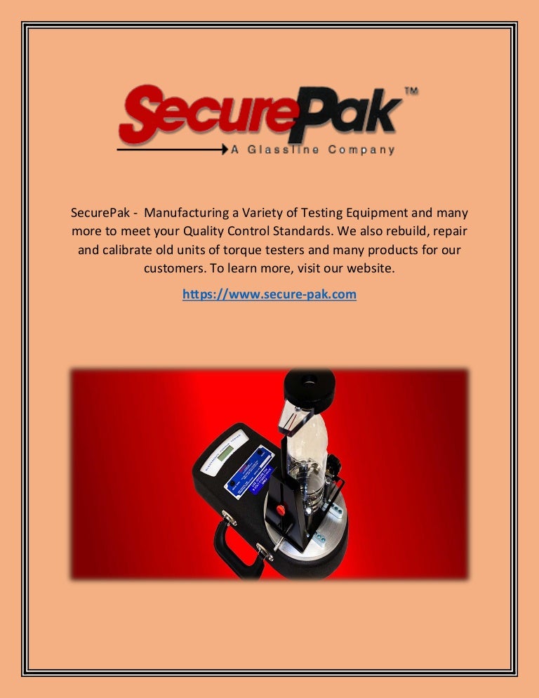 SecurePak Torque Tester