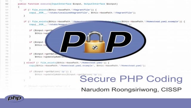 Secure PHP Coding