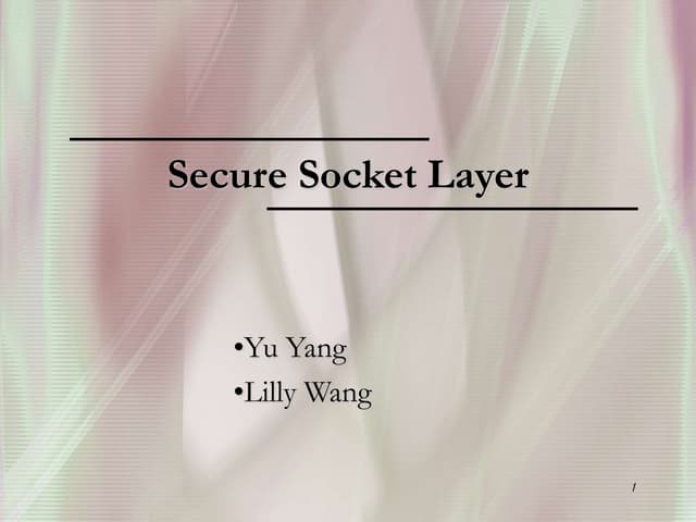 SecureSocketLayer.ppt