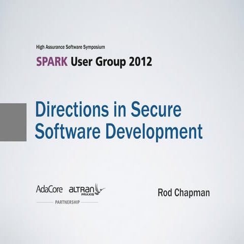 Secure software chapman