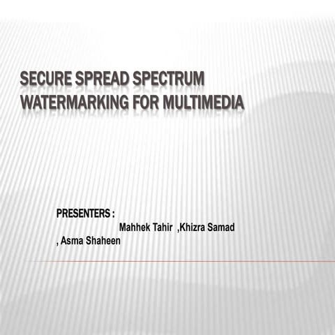 Secure Spread Spectrum