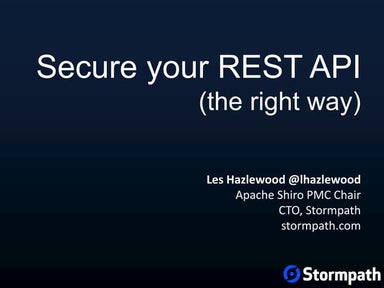 Secure Your REST API (The Right Way)