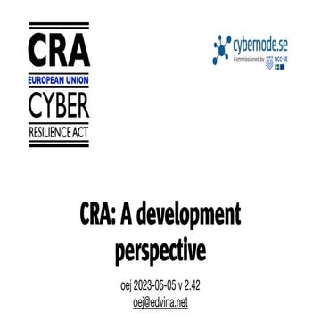 Cybernode.se: Securing the software supply chain (CRA)