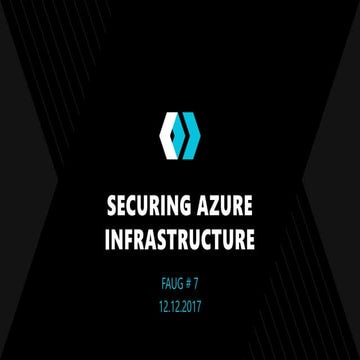 Securing Azure Infrastructure