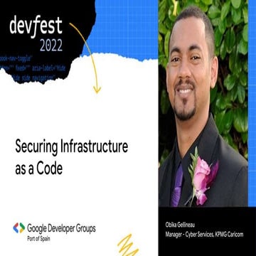 Securing Infrastructure as a Code - DevFest 2022 Presentation