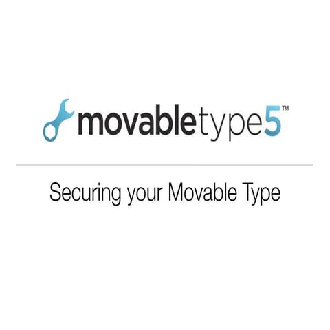 Securing your Movable Type installation