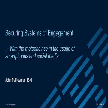 Securing Systems of Engagement