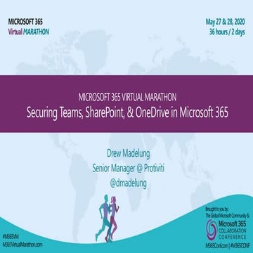 Securing Team, SharePoint, and OneDrive in Microsoft 365 - M365VM