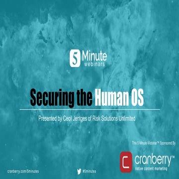 Securing the Human OS