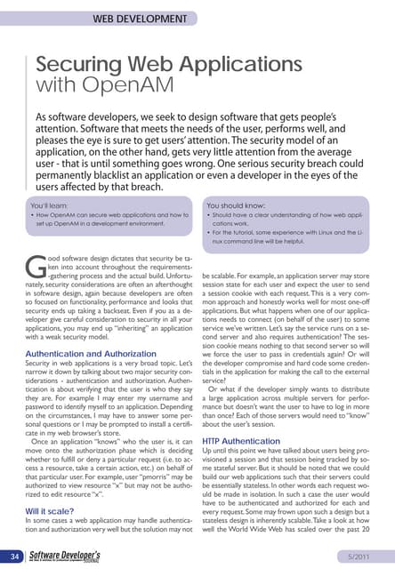 Securing web applications