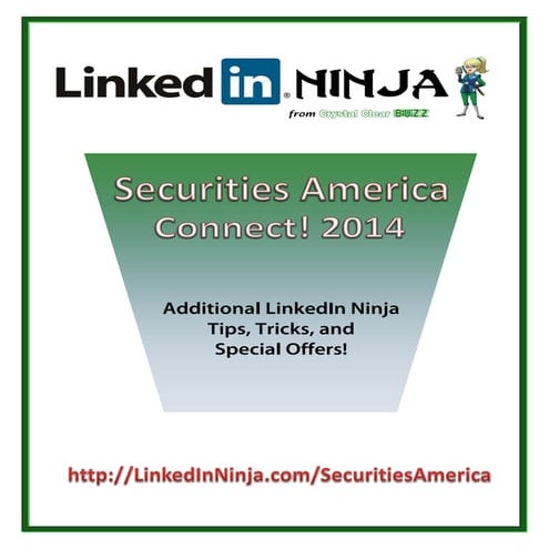 Securities America Conference Handout