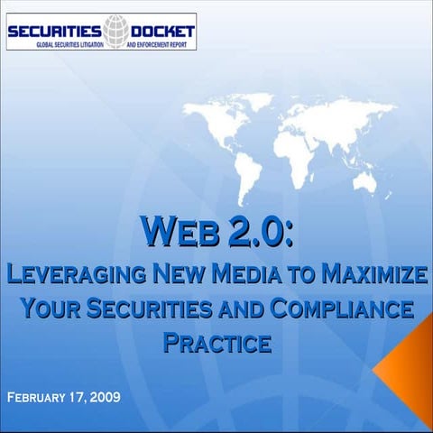 Securities Docket Webcast