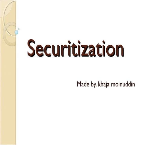 Securitisation