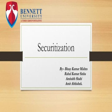 Securitization