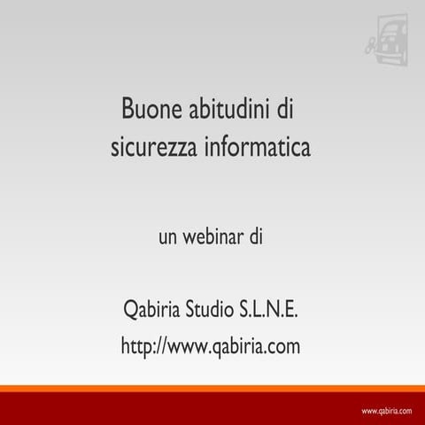 Buone abitudini di sicurezza informatica