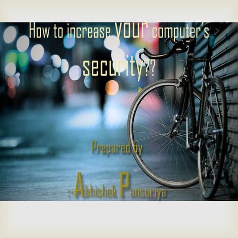 online and offline computer security