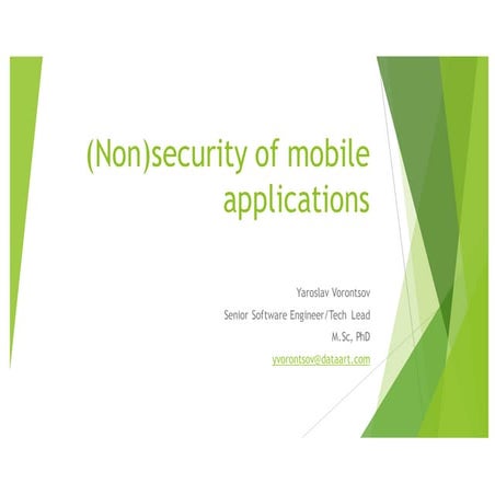 Ярослав Воронцов - Security