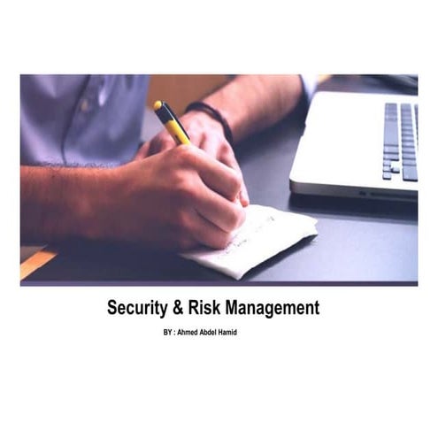 Security & Risk Management | PDF