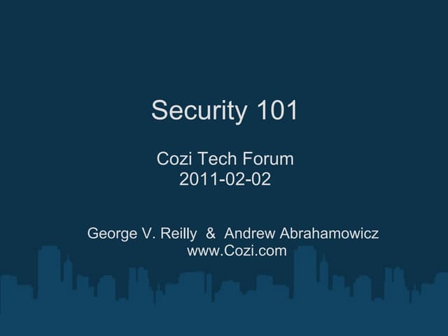 Security 101
