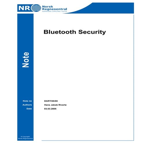 Security20discussion20of20the20 bluetooth