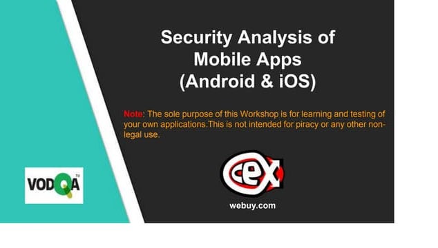 Dynamic Security Analysis & Static Security Analysis for Android Apps.