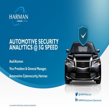 Security analytics @ 5 g Speed - Ecomotion 2019