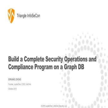 Build a complete security operations and compliance program using a ...