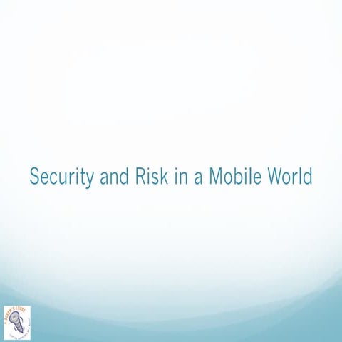 Security and risk in a mobile world
