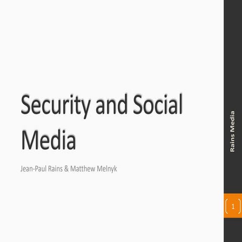 Security and social media