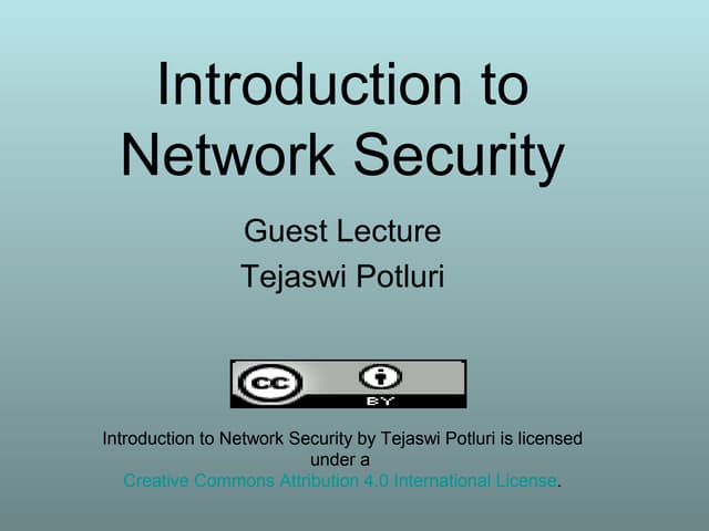 Security attacks