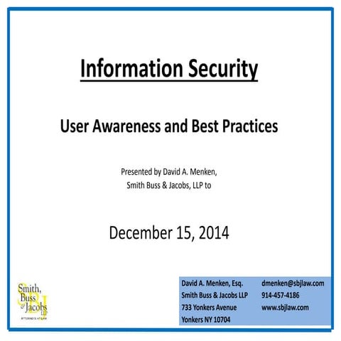 Security Awareness Training - For Companies With Access to NYS "Sensitive" In...