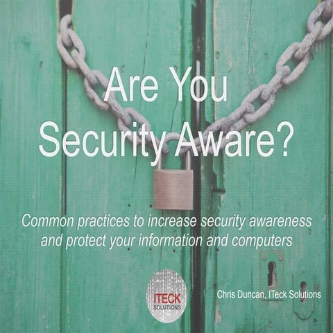 Are Your Security Aware?