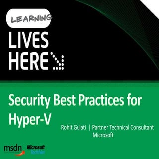 Security Best Practices For Hyper V...