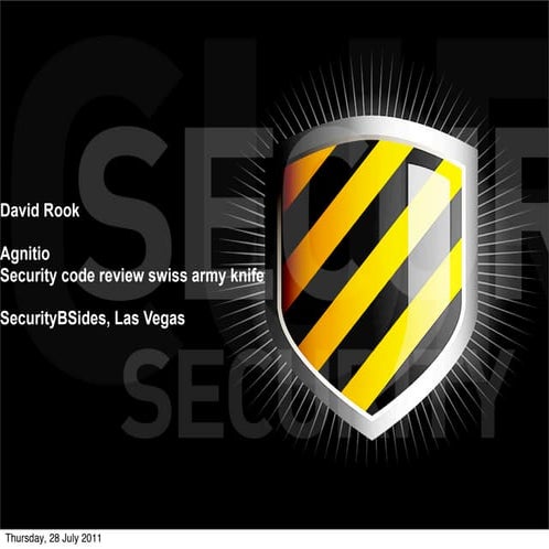 SecurityBSides las vegas - Agnitio