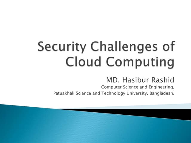 Security challenges of cloud computing
