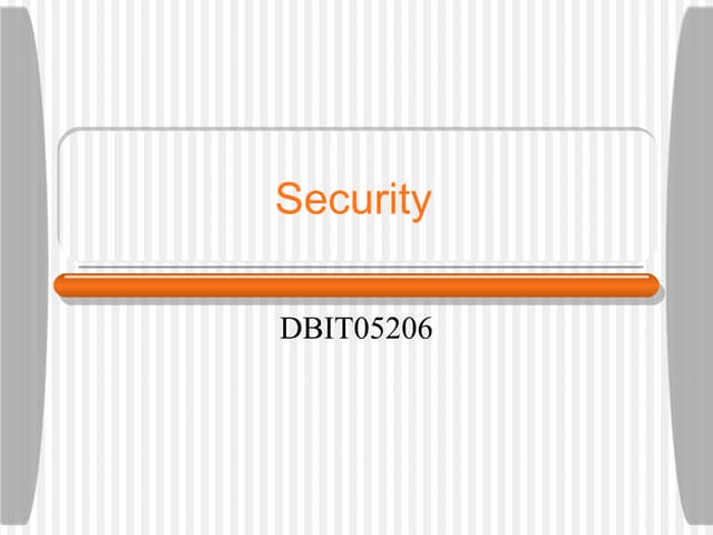 Security chapter6