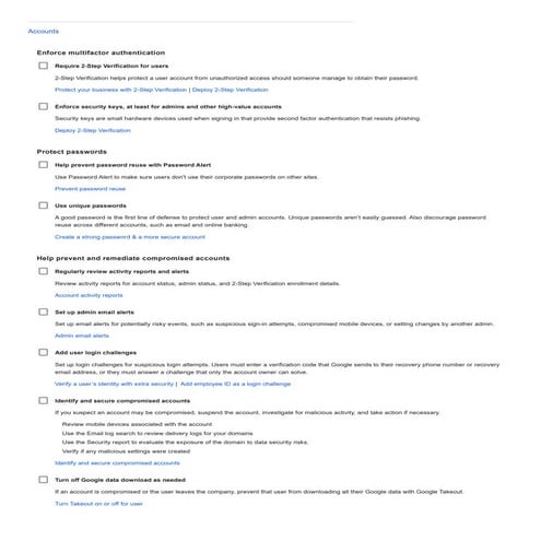 Security checklist - Google Workspace.pdf