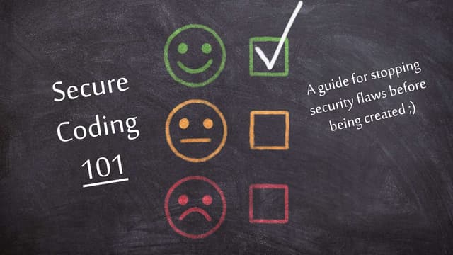 Secure Coding 101 - OWASP University of Ottawa Workshop