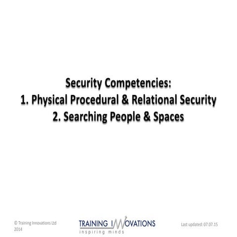 Security compentency s lideshare july 2015