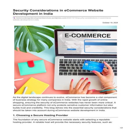 Security Considerations in eCommerce Website Development in India.pdf