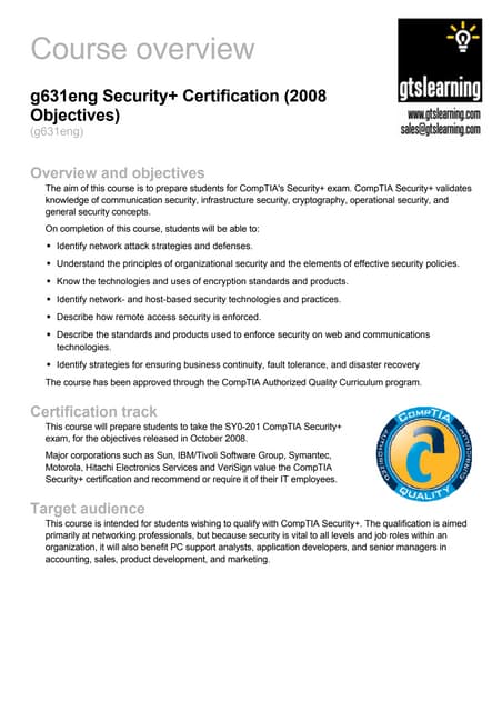 CompTIA Lifetime Certification Expires December 31, 2010 | PDF