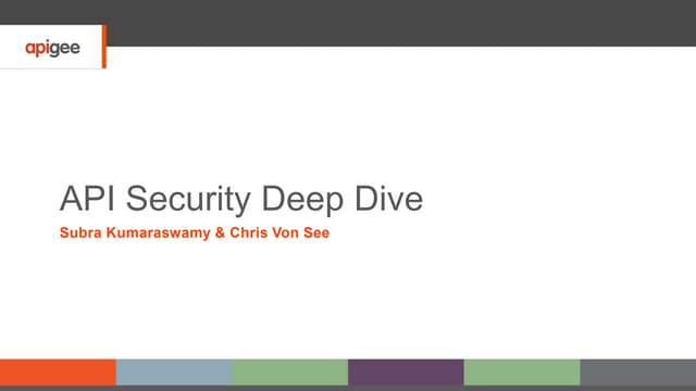 Deep-Dive: Secure API Management