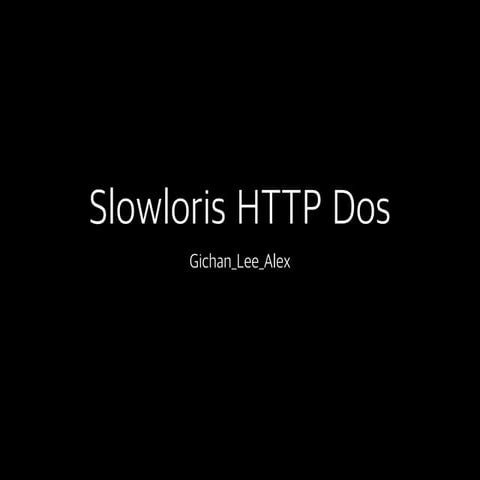 Security problems - Ddos Slowloris HTTP Dos