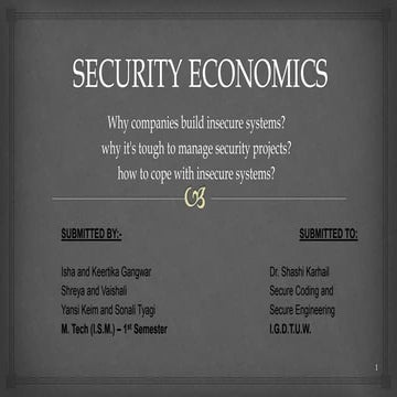 Security economics